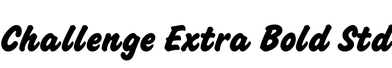 Challenge Extra Bold Std font preview