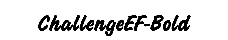 ChallengeEF-Bold font preview