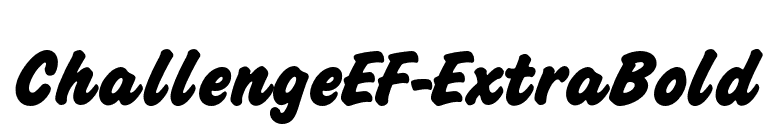 ChallengeEF-ExtraBold font preview