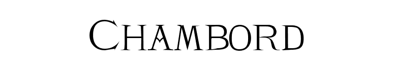 Chambord font preview