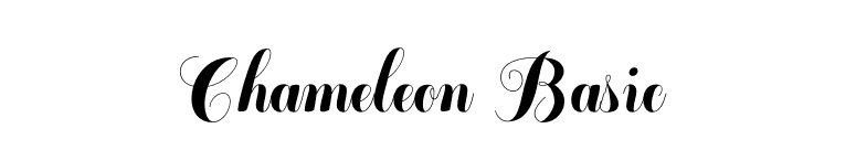Chameleon Basic font preview