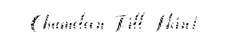 Chameleon Fill Skin1 font preview