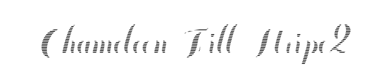 Chameleon Fill Stripe2 font preview