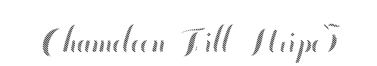 Chameleon Fill Stripe3 font preview