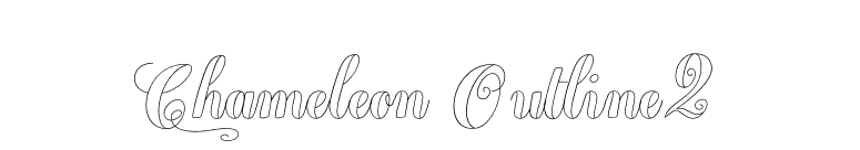 Chameleon Outline2 font preview