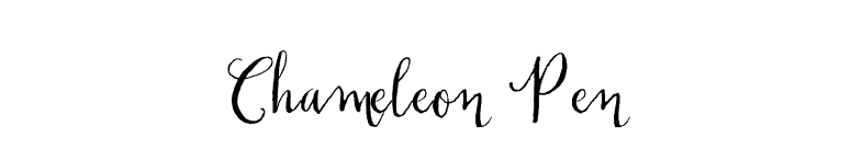 Chameleon Pen font preview