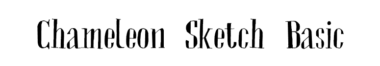 Chameleon Sketch Basic font preview