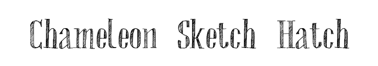 Chameleon Sketch Hatch font preview