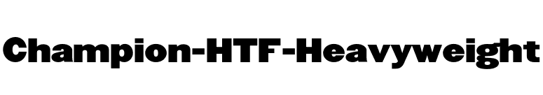 Champion-HTF-Heavyweight font preview