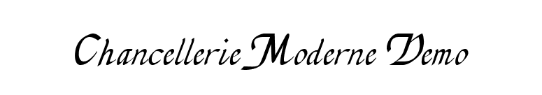 Chancellerie Moderne Demo font preview