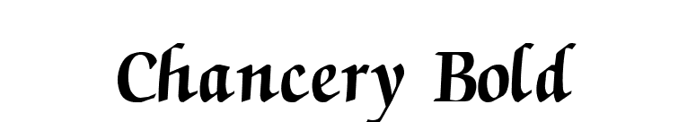 Chancery Bold font preview