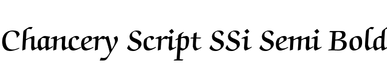 Chancery Script SSi Semi Bold font preview