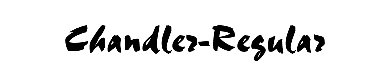 Chandler-Regular font preview