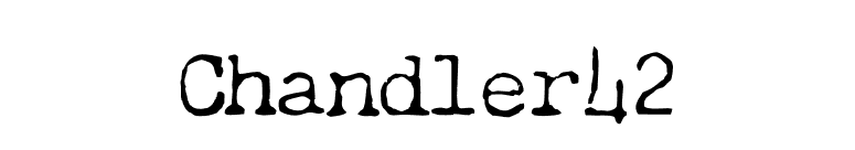 Chandler42 font preview