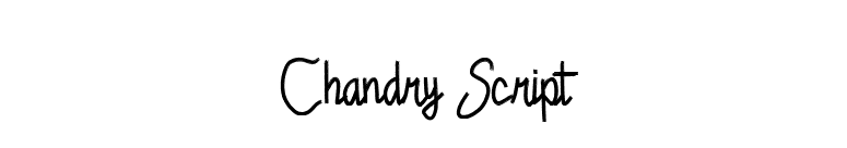 Chandry Script font preview