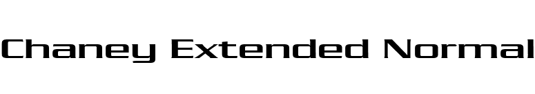 Chaney Extended Normal font preview