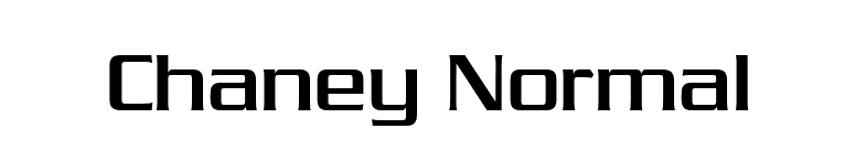 Chaney Normal font preview