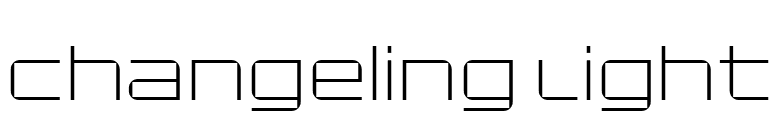Changeling Light font preview