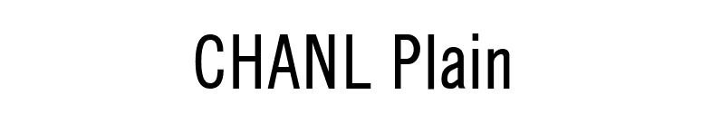 CHANL Plain font preview