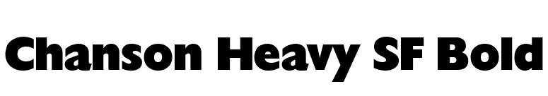 Chanson Heavy SF Bold font preview