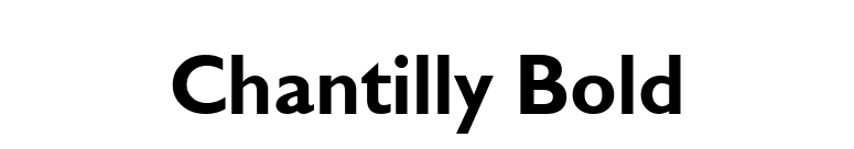 Chantilly Bold font preview