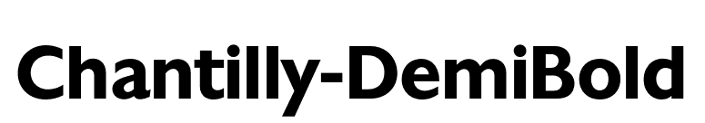 Chantilly-DemiBold font preview