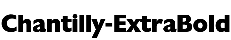 Chantilly-ExtraBold font preview