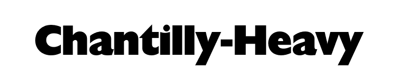 Chantilly-Heavy font preview