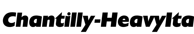Chantilly-HeavyIta font preview