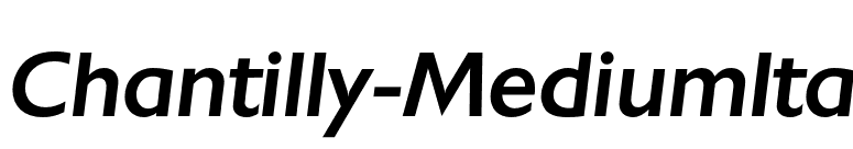 Chantilly-MediumIta font preview
