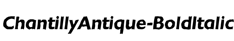 ChantillyAntique-BoldItalic font preview