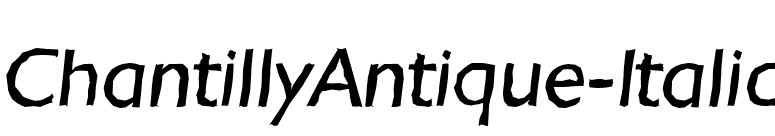 ChantillyAntique-Italic font preview