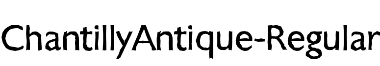 ChantillyAntique-Regular font preview