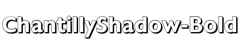 ChantillyShadow-Bold font preview