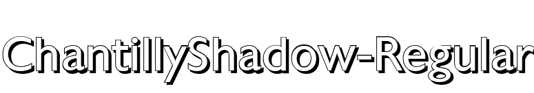ChantillyShadow-Regular font preview