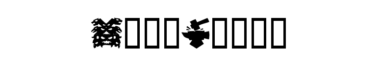 ChaoSquat font preview