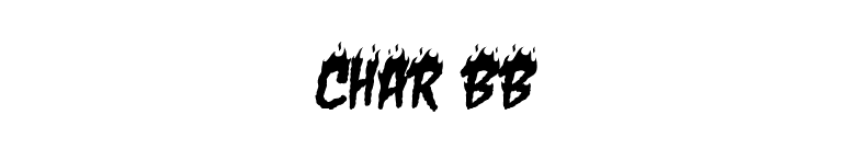Char BB font preview