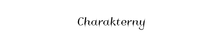 Charakterny font preview