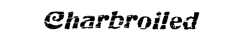 Charbroiled font preview