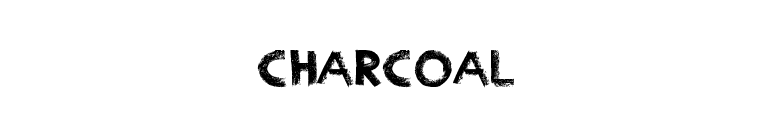 Charcoal font preview