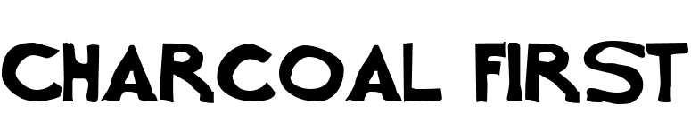 Charcoal first font preview