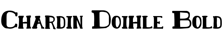 Chardin Doihle Bold font preview