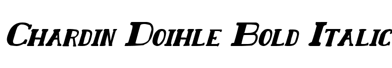 Chardin Doihle Bold Italic font preview