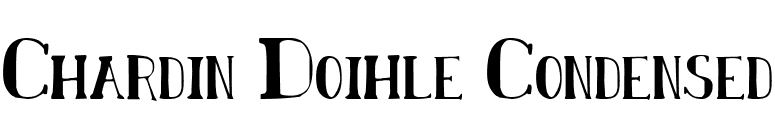 Chardin Doihle Condensed font preview