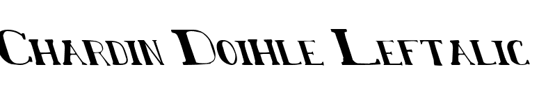 Chardin Doihle Leftalic font preview