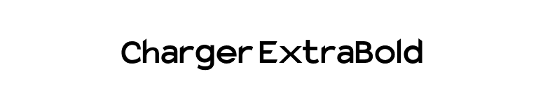 Charger ExtraBold font preview
