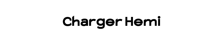 Charger Hemi font preview