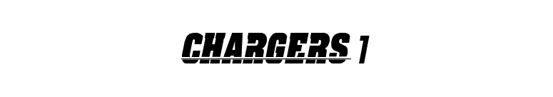 CHARGERS1 font preview