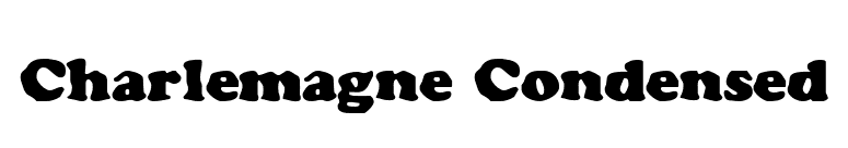 Charlemagne Condensed font preview