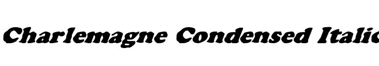 Charlemagne Condensed Italic font preview